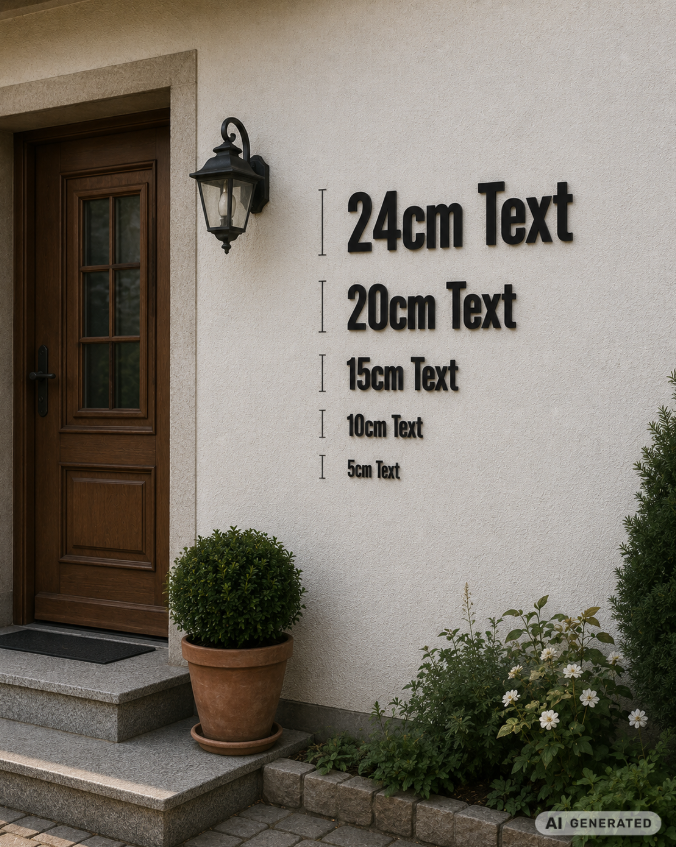 Individuelle 3D Buchstaben für den Außenbereich