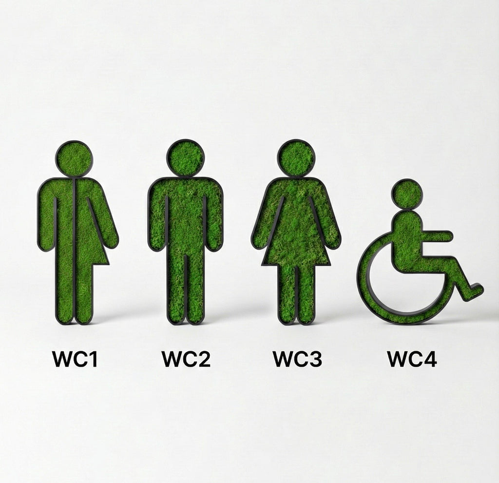 Design-Icon mit Moosinlay