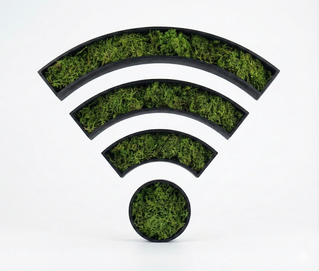 Design-Icon mit Moosinlay