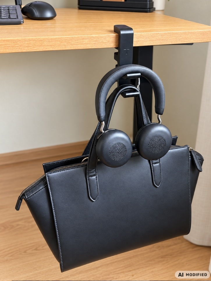 Tischhaken für Taschen & Headsets ohne Bohren