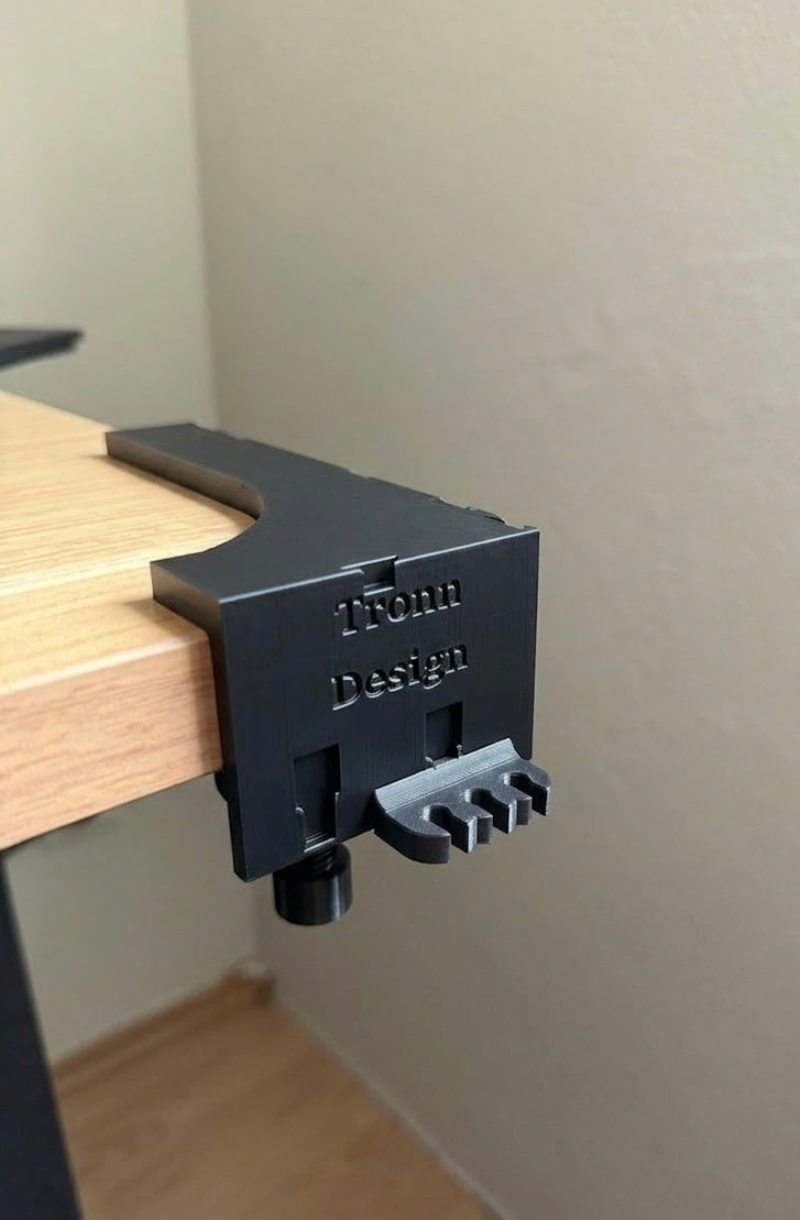 Modularer Schreibtisch Organizer für die Tischkante mit Kabel Clip ohne Bohren