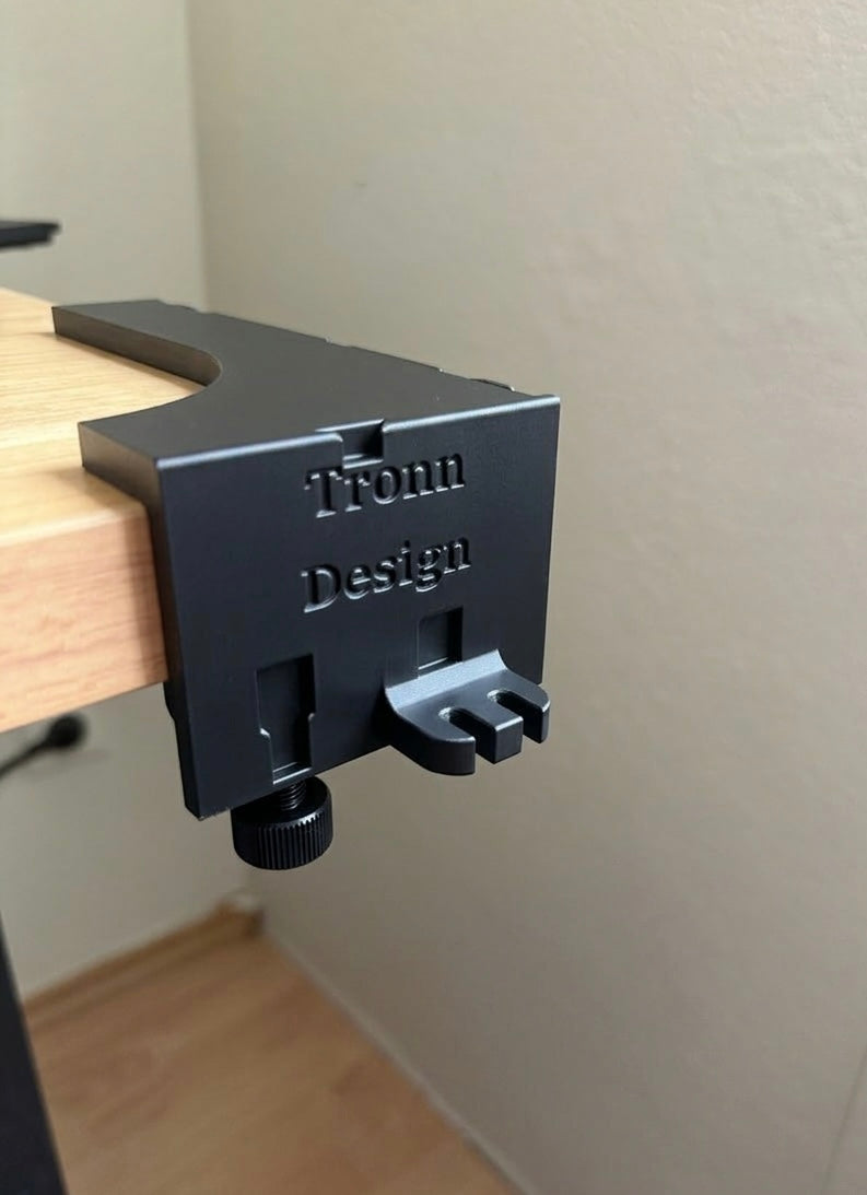 Modularer Schreibtisch Organizer für die Tischkante mit Kabel Clip ohne Bohren