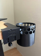 Modularer Schreibtisch Organizer für die Tischkante mit Halter für Flasche ohne Bohren